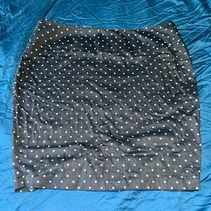 Torrid Black and White Polka Dot Pencil Skirt Size 20